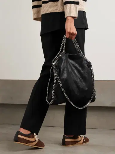 Stella McCartney The Falabella Medium Faux Brushed-leather Shoulder Bag | Thumbnail 2 Stella McCartney The Falabella Medium Faux Brushed-leather Shoulder Bag | Thumbnail 2