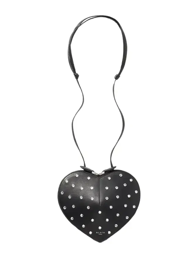 Le Coeur Crystal-embellished Leather Shoulder Bag