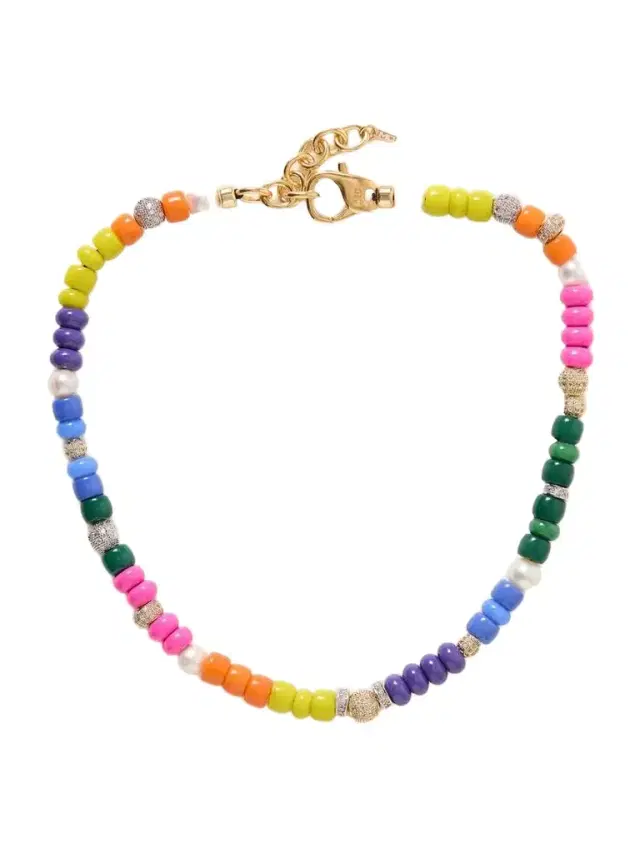 Optimist Gold-plated, Pearl, Enamel And Crystal Necklace