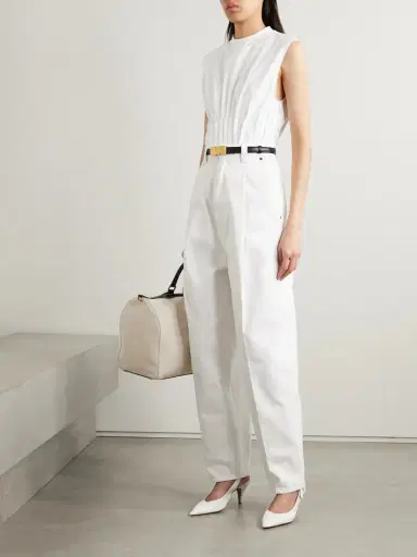 Khaite Westin Pintucked Cotton-poplin Top | Thumbnail 2