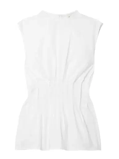Khaite Westin Pintucked Cotton-poplin Top | Thumbnail 1