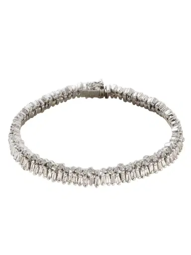 Suzanne Kalan 18-karat White Gold Diamond Bracelet | Thumbnail 1 Suzanne Kalan 18-karat White Gold Diamond Bracelet | Thumbnail 1