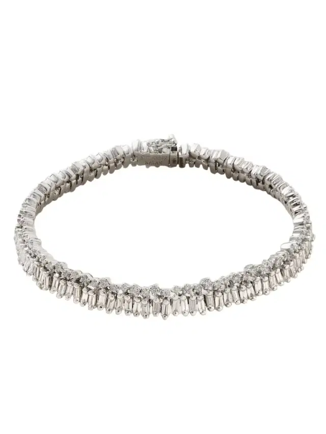 Suzanne Kalan 18-karat White Gold Diamond Bracelet
