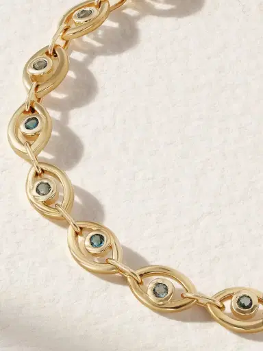 Melissa Joy Manning 14-karat Gold Topaz Tennis Bracelet | Thumbnail 4 Melissa Joy Manning 14-karat Gold Topaz Tennis Bracelet | Thumbnail 4