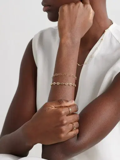 Melissa Joy Manning 14-karat Gold Topaz Tennis Bracelet | Thumbnail 5 Melissa Joy Manning 14-karat Gold Topaz Tennis Bracelet | Thumbnail 5