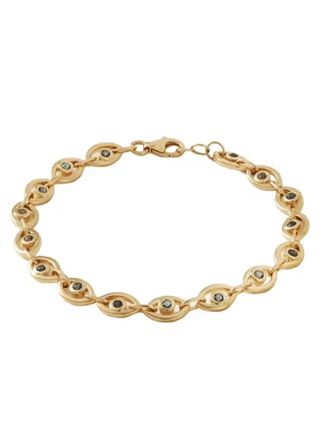 Melissa Joy Manning 14-karat Gold Topaz Tennis Bracelet