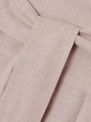 Loro Piana Belted Linen, Wool And Silk-blend Midi Skirt | Thumbnail 5