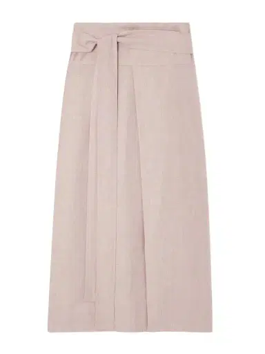 Loro Piana Belted Linen, Wool And Silk-blend Midi Skirt | Thumbnail 1