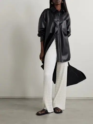 Loro Piana Ribbed Cotton Wide-leg Pants | Thumbnail 2 Loro Piana Ribbed Cotton Wide-leg Pants | Thumbnail 2