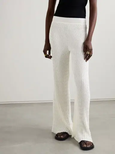 Loro Piana Ribbed Cotton Wide-leg Pants | Thumbnail 3 Loro Piana Ribbed Cotton Wide-leg Pants | Thumbnail 3
