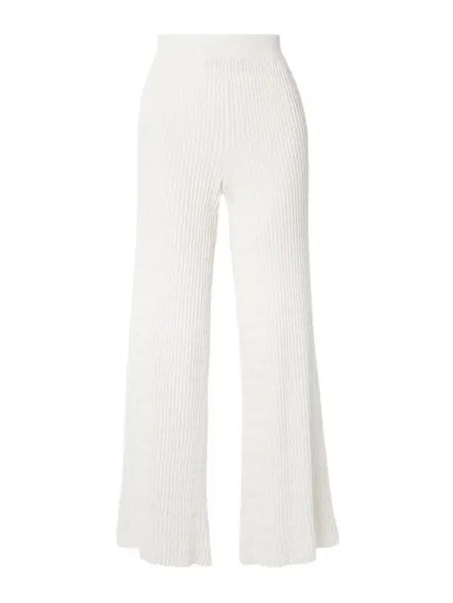 Loro Piana Ribbed Cotton Wide-leg Pants