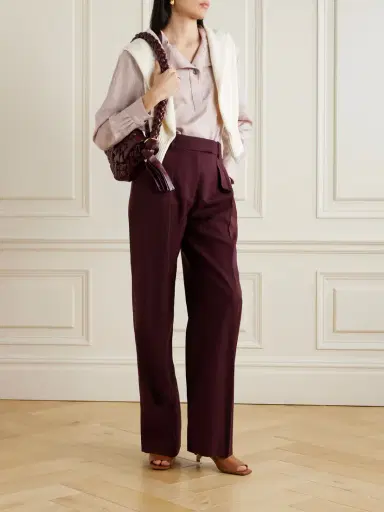 Loro Piana Linen, Wool And Silk-blend Blouse | Thumbnail 2