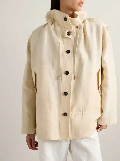 Loro Piana Oversized Linen Jacket | Thumbnail 3