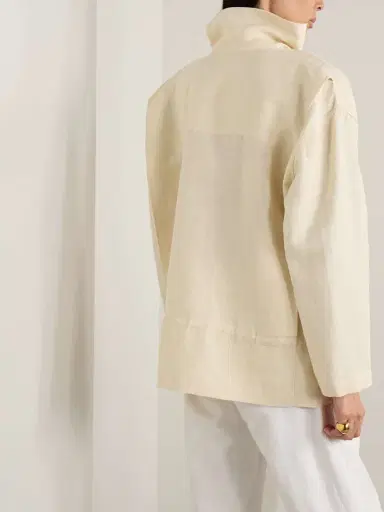 Loro Piana Oversized Linen Jacket | Thumbnail 4