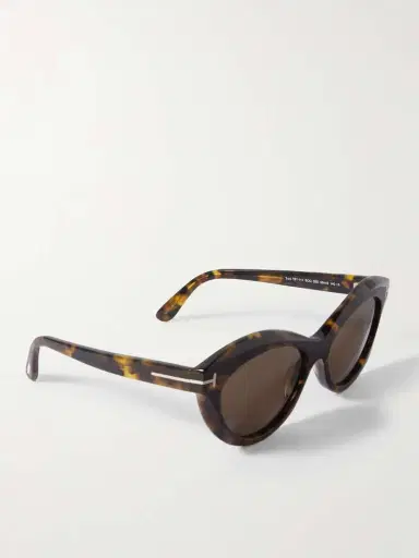 Tom Ford Toni Cat-eye Tortoiseshell Acetate Sunglasses | Thumbnail 3