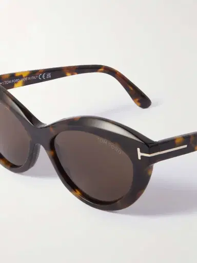 Tom Ford Toni Cat-eye Tortoiseshell Acetate Sunglasses | Thumbnail 4