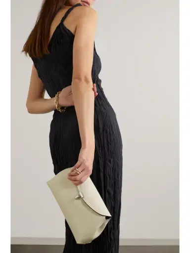 TOTEME T-lock Textured-leather Clutch | Thumbnail 2 TOTEME T-lock Textured-leather Clutch | Thumbnail 2