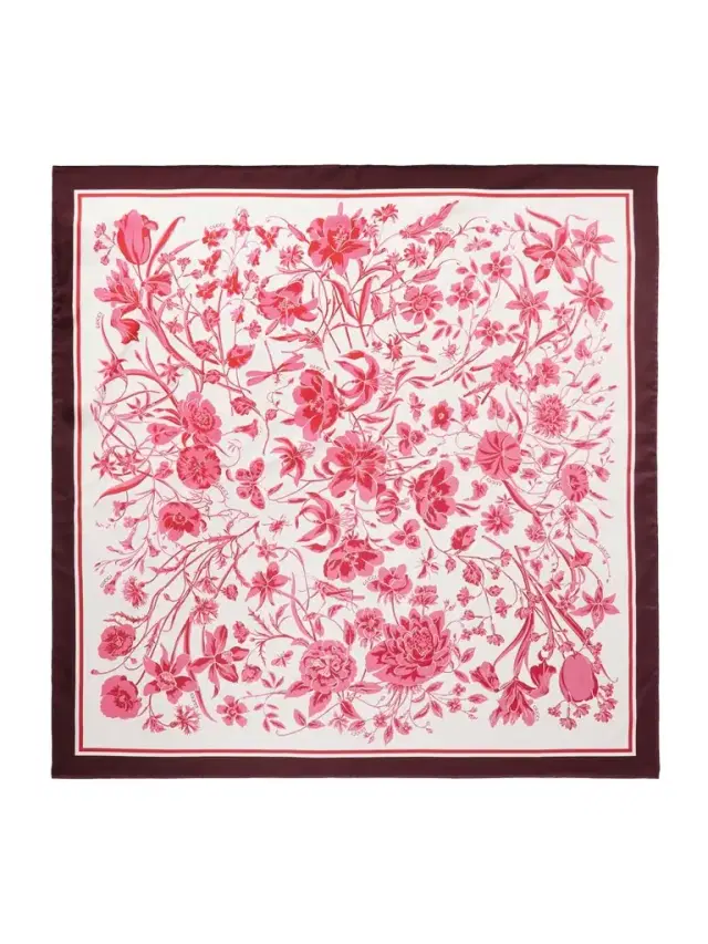Printed Silk-twill Scarf