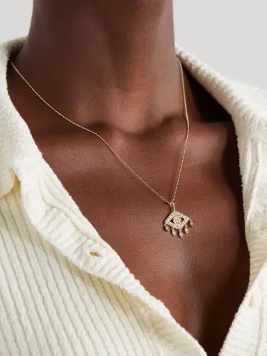 Sydney Evan 14-karat Gold Diamond Necklace | Thumbnail 2 Sydney Evan 14-karat Gold Diamond Necklace | Thumbnail 2