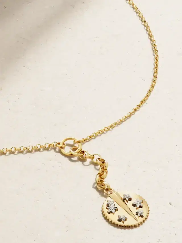 Foundrae + Net Sustain Resilience 18-karat Recycled Gold Diamond Necklace