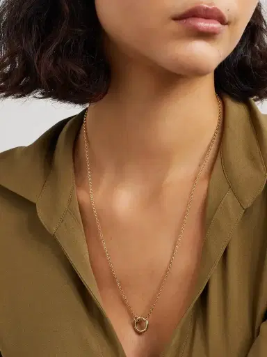 Foundrae Small Open Belcher 18-karat Gold Necklace | Thumbnail 2