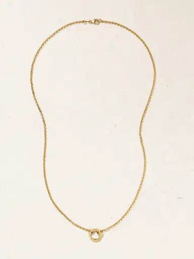 Foundrae Small Open Belcher 18-karat Gold Necklace | Thumbnail 4