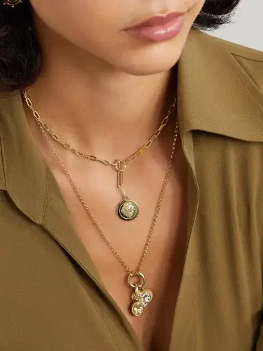 Foundrae Small Open Belcher 18-karat Gold Necklace | Thumbnail 5