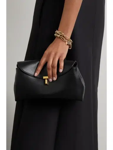 TOTEME T-lock Leather Clutch | Thumbnail 2