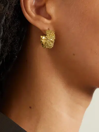 Alighieri + Net Sustain The Rocky Road Gold-plated Hoop Earrings | Thumbnail 2