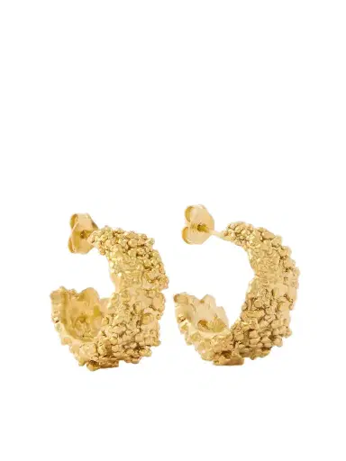 Alighieri + Net Sustain The Rocky Road Gold-plated Hoop Earrings | Thumbnail 1