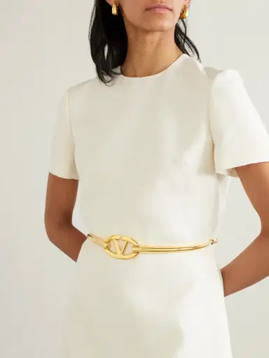 Valentino Garavani Vlogo Gold-tone Belt | Thumbnail 2