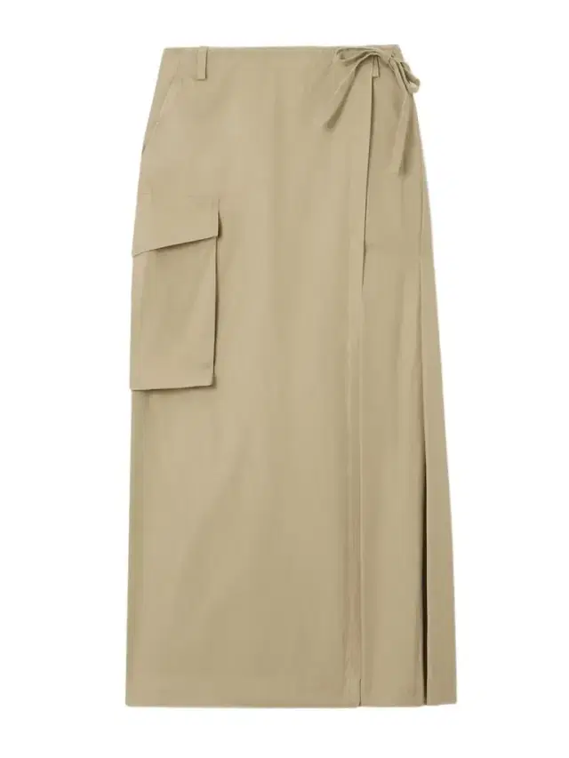 Pleated Cotton-twill Maxi Wrap Skirt
