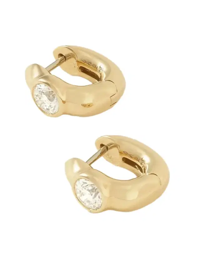 Tusk 18-karat Gold Diamond Hoop Earrings