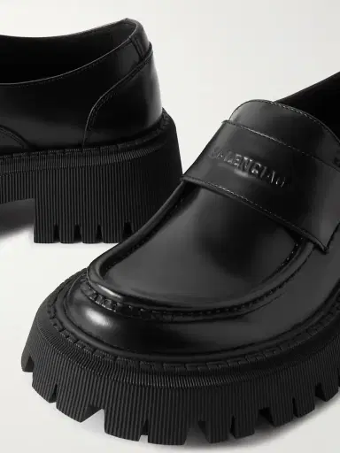 Balenciaga Tractor Leather Loafers | Thumbnail 4