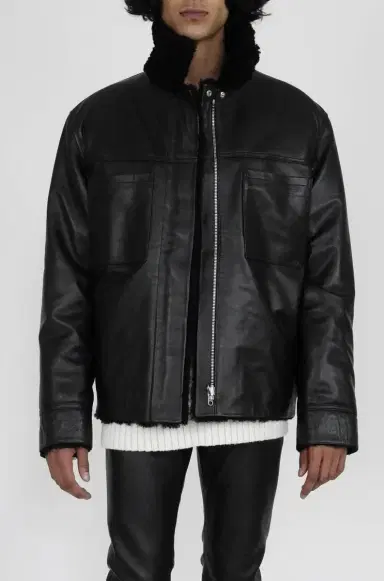 Altuzarra Reversible Leather/Shearling Jacket | Thumbnail 2