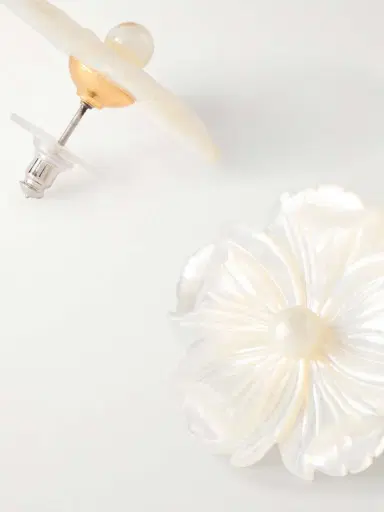 Jennifer Behr Zia Silver-tone Mother-of-pearl Earrings | Thumbnail 3 Jennifer Behr Zia Silver-tone Mother-of-pearl Earrings | Thumbnail 3