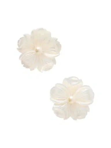 Jennifer Behr Zia Silver-tone Mother-of-pearl Earrings | Thumbnail 1 Jennifer Behr Zia Silver-tone Mother-of-pearl Earrings | Thumbnail 1