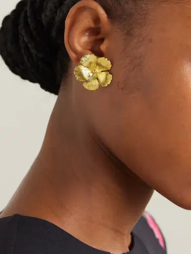 Jennifer Behr Rowena Gold-tone Earrings | Thumbnail 2