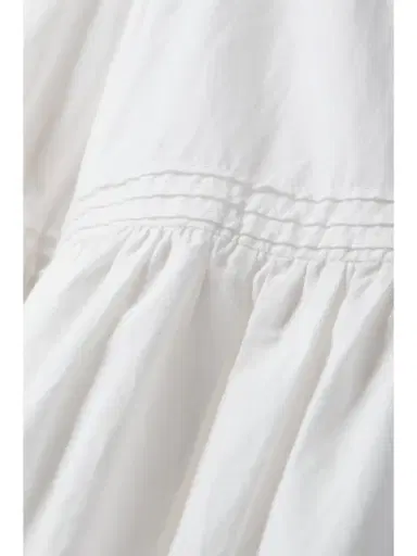 DÔEN Sebastiane Broderie Anglaise-trimmed Organic Cotton-poplin Midi Skirt | Thumbnail 5