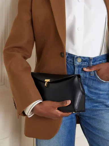 TOTEME T-lock Leather Clutch | Thumbnail 6 TOTEME T-lock Leather Clutch | Thumbnail 6