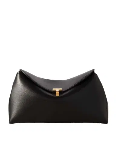 TOTEME T-lock Leather Clutch | Thumbnail 1 TOTEME T-lock Leather Clutch | Thumbnail 1