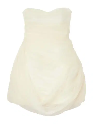 Danielle Frankel Bernie Strapless Draped Tulle And Satin Mini Dress | Thumbnail 1