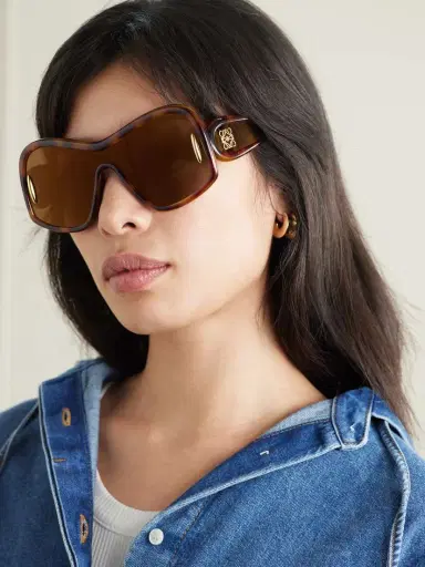 Loewe Anagram Oversized D-frame Tortoiseshell Acetate Sunglasses | Thumbnail 2 Loewe Anagram Oversized D-frame Tortoiseshell Acetate Sunglasses | Thumbnail 2