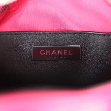 Chanel Chanel CC Star Bag Fuchsia and Black Satin Black Metal Hardware | Thumbnail 10 Chanel Chanel CC Star Bag Fuchsia and Black Satin Black Metal Hardware | Thumbnail 10