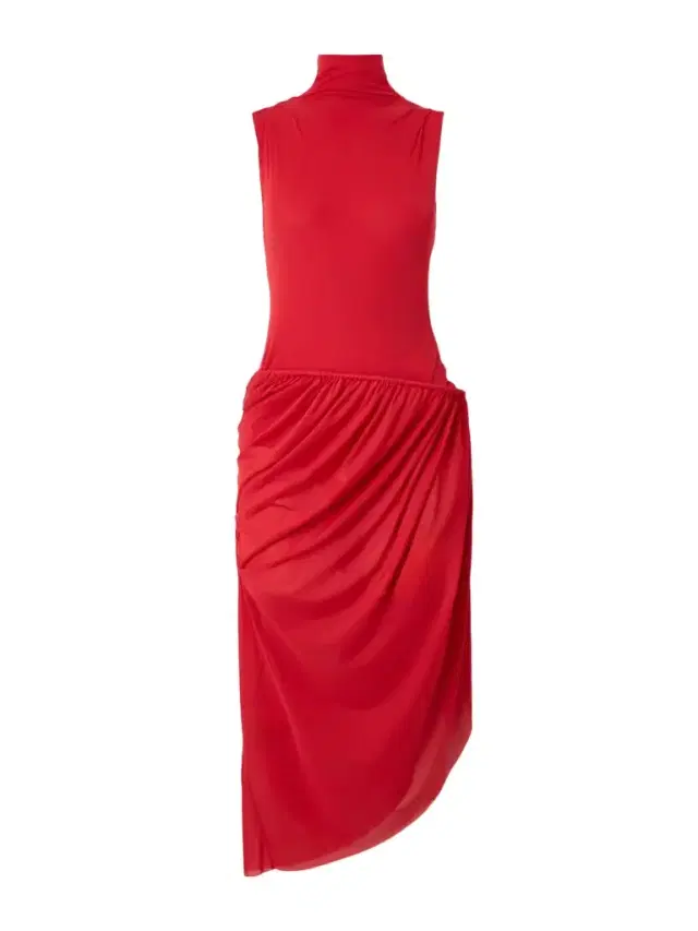 Cutout Draped Stretch-jersey Maxi Dress