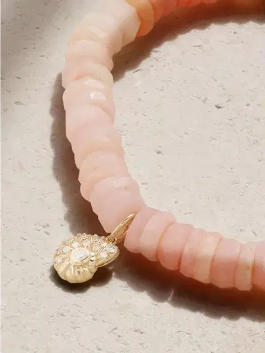 Sydney Evan Small Nautilus Shell 14-karat Gold, Opal And Diamond Bracelet | Thumbnail 4 Sydney Evan Small Nautilus Shell 14-karat Gold, Opal And Diamond Bracelet | Thumbnail 4