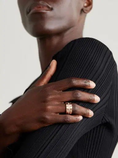 Chopard Ice Cube 18-karat Rose Gold Diamond Ring | Thumbnail 2 Chopard Ice Cube 18-karat Rose Gold Diamond Ring | Thumbnail 2