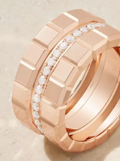 Chopard Ice Cube 18-karat Rose Gold Diamond Ring | Thumbnail 3 Chopard Ice Cube 18-karat Rose Gold Diamond Ring | Thumbnail 3
