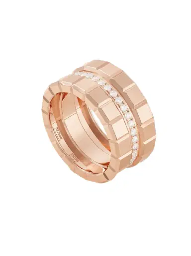 Chopard Ice Cube 18-karat Rose Gold Diamond Ring | Thumbnail 1 Chopard Ice Cube 18-karat Rose Gold Diamond Ring | Thumbnail 1