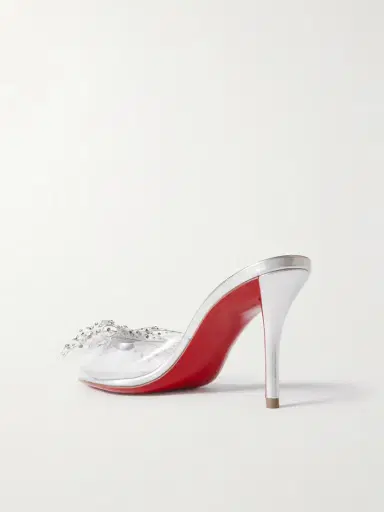Christian Louboutin Aqua Strass 80 Crystal-embellished Pvc Sandals | Thumbnail 3